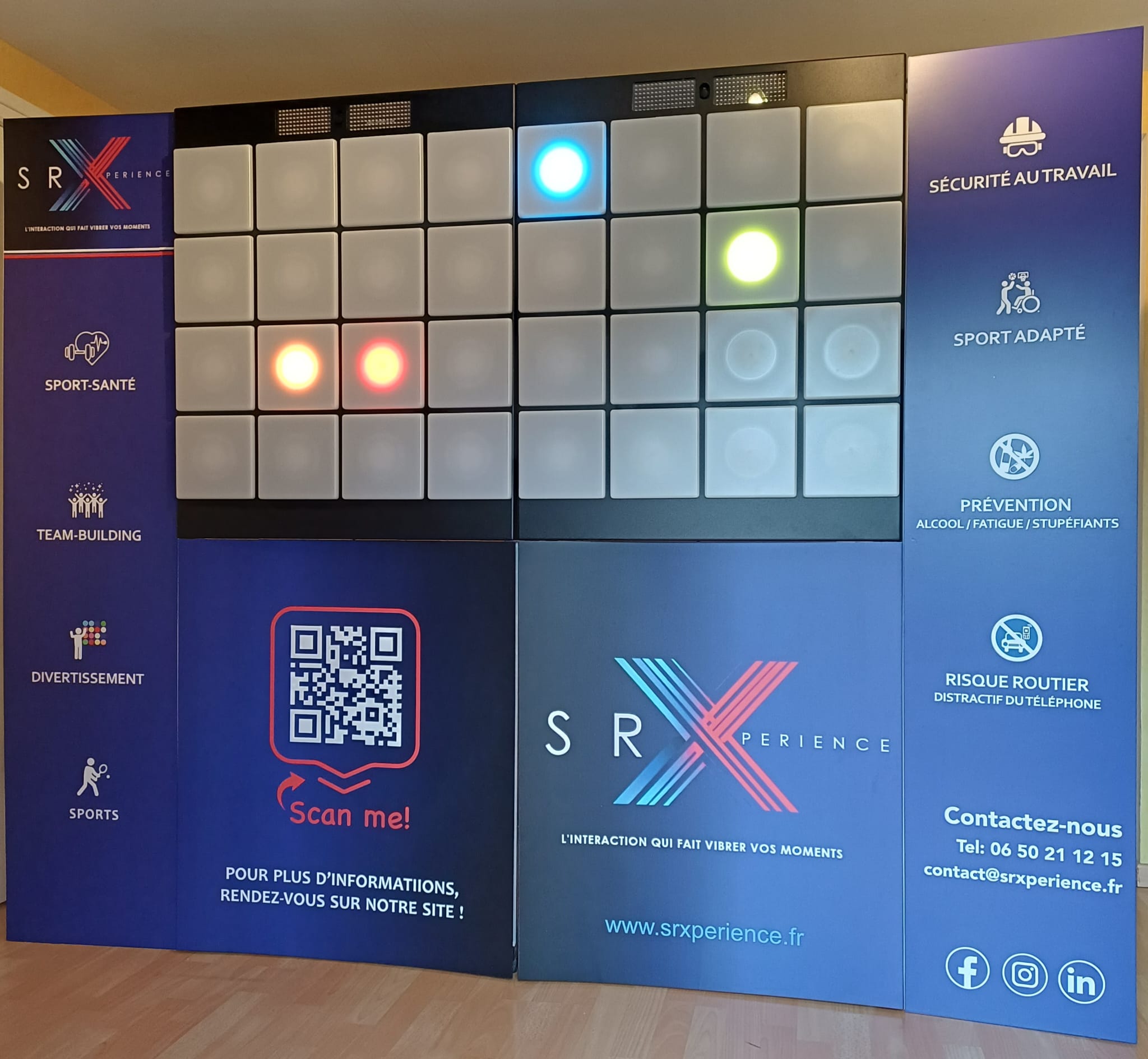 Mur interactif Montceau les mines